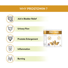 Prostowin Capsules - Supports Bladder Relief, Urinary Flow, Prostate Enlargement, Inflammation, Burning