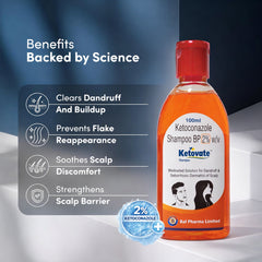 Ketovate 2% Anti-Dandruff Shampoo - 100ml