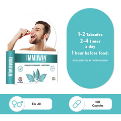Immuwin Natural Immunity Booster - Supports Immunity & Antiviral Protection for All Ages