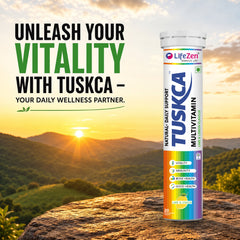 Tuskca Multivitamin with 20+ Vitamins & Minerals - Daily Energy & Immunity Support for Men & Women