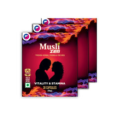 Threepackages of Muslizen on a white background.