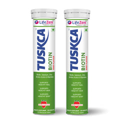 Tuskca Biotin with Zinc, Selenium and Amino Acids - Enhances Hair, Skin and Nail Health