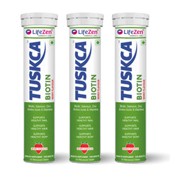 Tuskca Biotin with Zinc, Selenium and Amino Acids - Enhances Hair, Skin and Nail Health