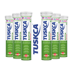 Tuskca Biotin with Zinc, Selenium and Amino Acids - Enhances Hair, Skin and Nail Health