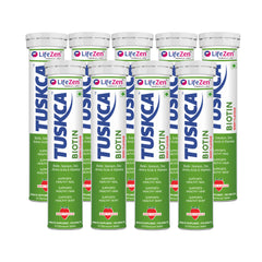 Tuskca Biotin with Zinc, Selenium and Amino Acids - Enhances Hair, Skin and Nail Health