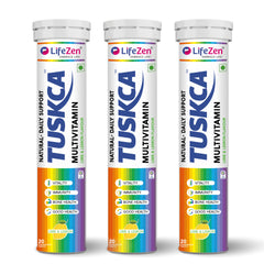 Tuskca Multivitamin with 20+ Vitamins & Minerals - Daily Energy & Immunity Support for Men & Women