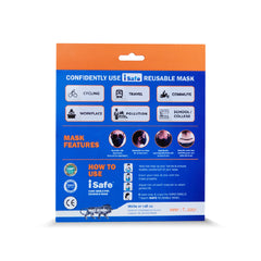 Isafe Face Mask - 100% Cotton 7 Layers Breathable, Anti-dust, Anti-pollution & Reusable
