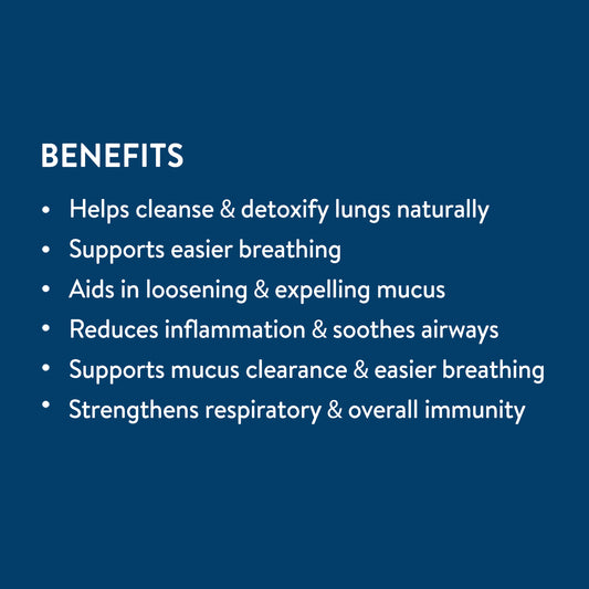 List of benefits of Suswas tablet on a blue background.
