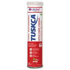 Tube of LifeZen TUSKCA Apple Cider Vinegar on a white background.