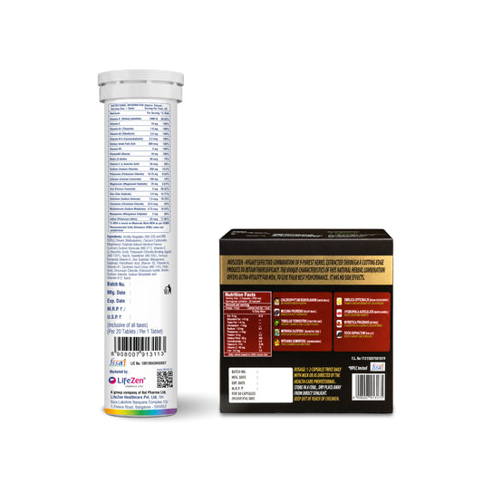Stamina & Vitality Support For Men - Tuskca Multivitamin + Muslizen