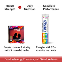 Stamina & Vitality Support For Men - Tuskca Multivitamin + Muslizen