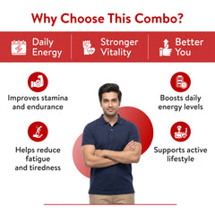 Stamina & Vitality Support For Men - Tuskca Multivitamin + Muslizen