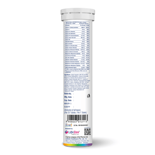 Tuskca Multivitamin with 20+ Vitamins & Minerals - Daily Energy & Immunity Support for Men & Women