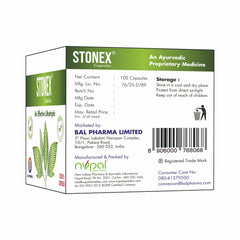 Stonex Capsules - Support Kidney Detox, Kidney Stone Dissolution, Urinary Tract Infection (UTI) - Herbal Supplement