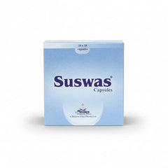 Box of Suswas Capsules on a white background.