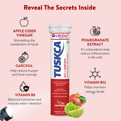 Tuskca Apple Cider Vinegar with Garcinia cambogia and Pomegranate - Supports Weight Management and Boost Metabolism