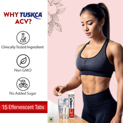 Tuskca Apple Cider Vinegar with Garcinia cambogia and Pomegranate - Supports Weight Management and Boost Metabolism