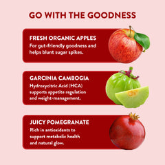 Tuskca Apple Cider Vinegar with Garcinia cambogia and Pomegranate - Supports Weight Management and Boost Metabolism