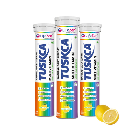 Tuskca Multivitamin with 20+ Vitamins & Minerals - Daily Energy & Immunity Support for Men & Women