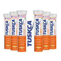 Tuskca Vitamin C (1000 mg) with Zinc - Amla Antioxidant, Immunity Boost and Collagen Support
