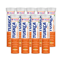Tuskca Vitamin C (1000 mg) with Zinc - Amla Antioxidant, Immunity Boost and Collagen Support
