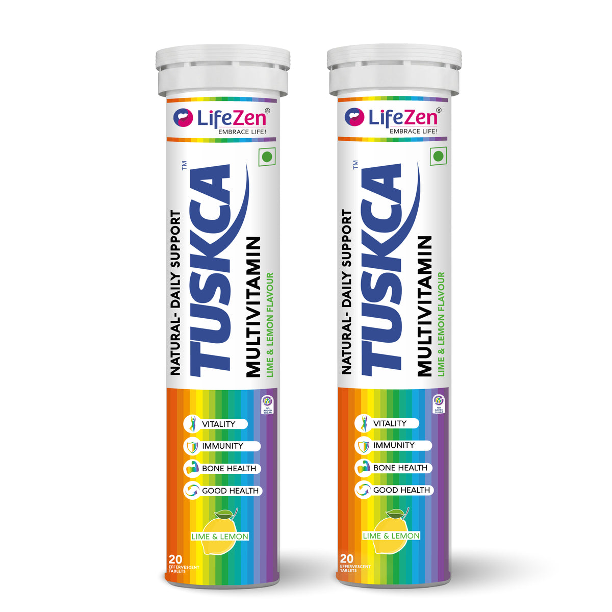 Tuskca Multivitamin with 20+ Vitamins & Minerals - Daily Energy & Immunity Support for Men & Women